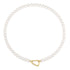 Gold Lobster Clasp Shell Pearl Necklace